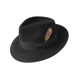 Bailey Classic Wool Felt Fedora - Black